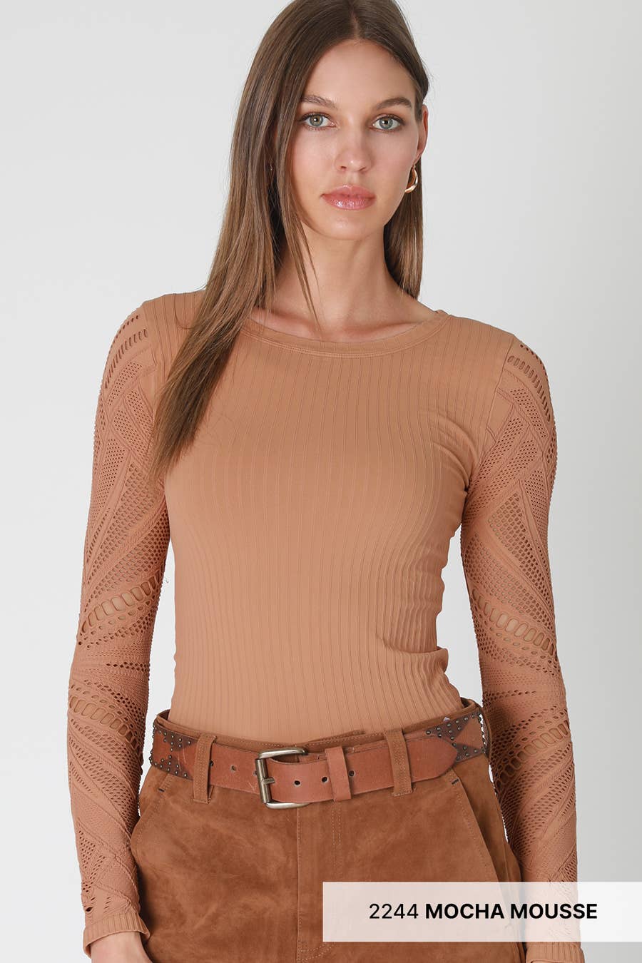 NS8430 - Wide Textured L/S Top: 2249 Forest Night