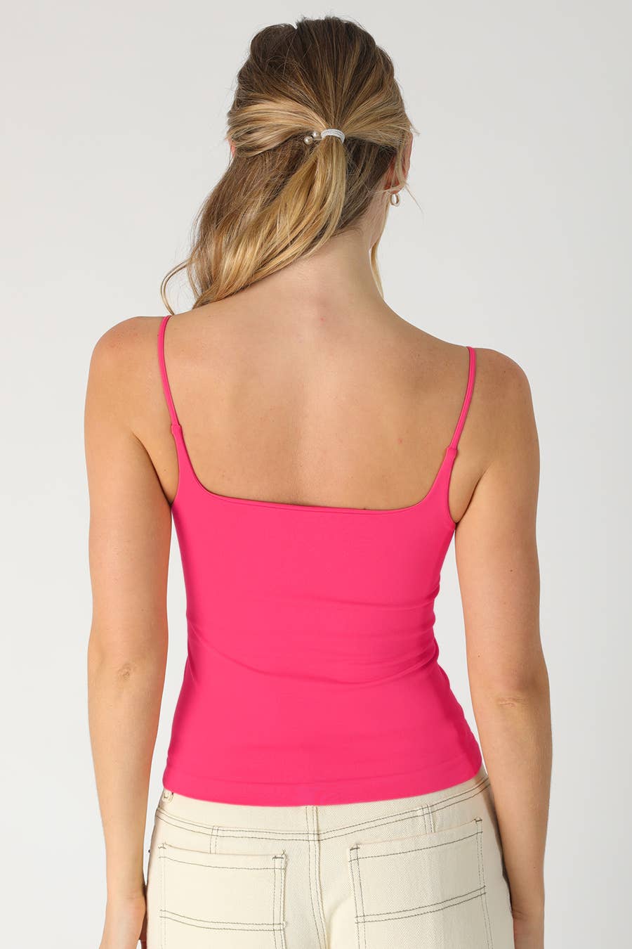 NS8372- Clean Line Square Cami: 006 Black