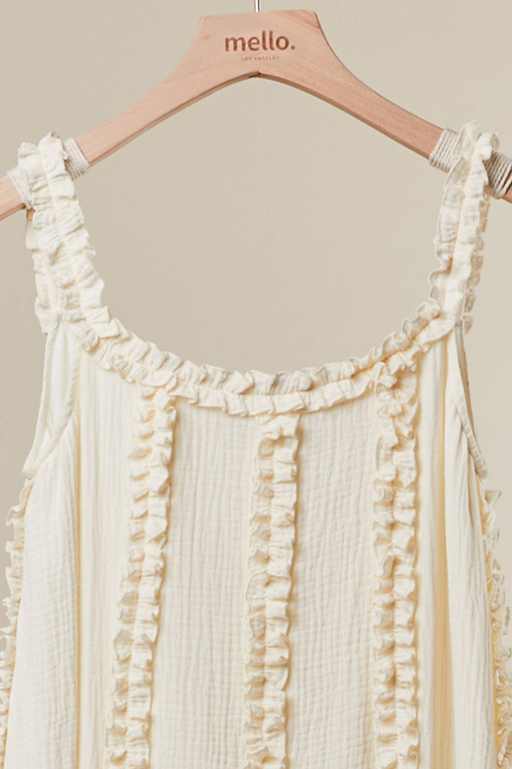 RUFFLED BOHO MAXI DRESS: Rust / M
