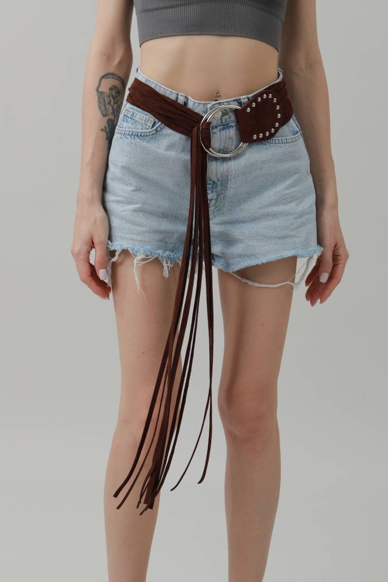 Double Ring Fringe Belt - Bohemian Ethnic Style