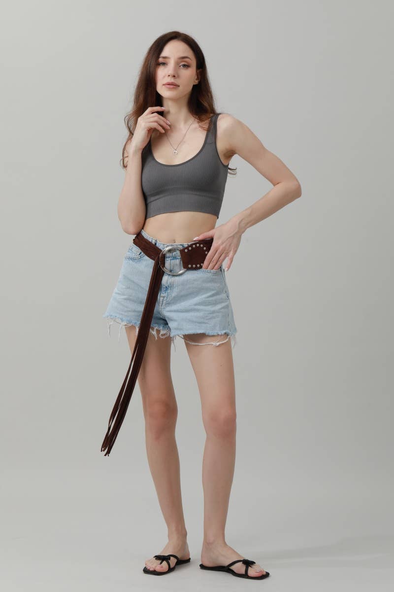 Double Ring Fringe Belt - Bohemian Ethnic Style