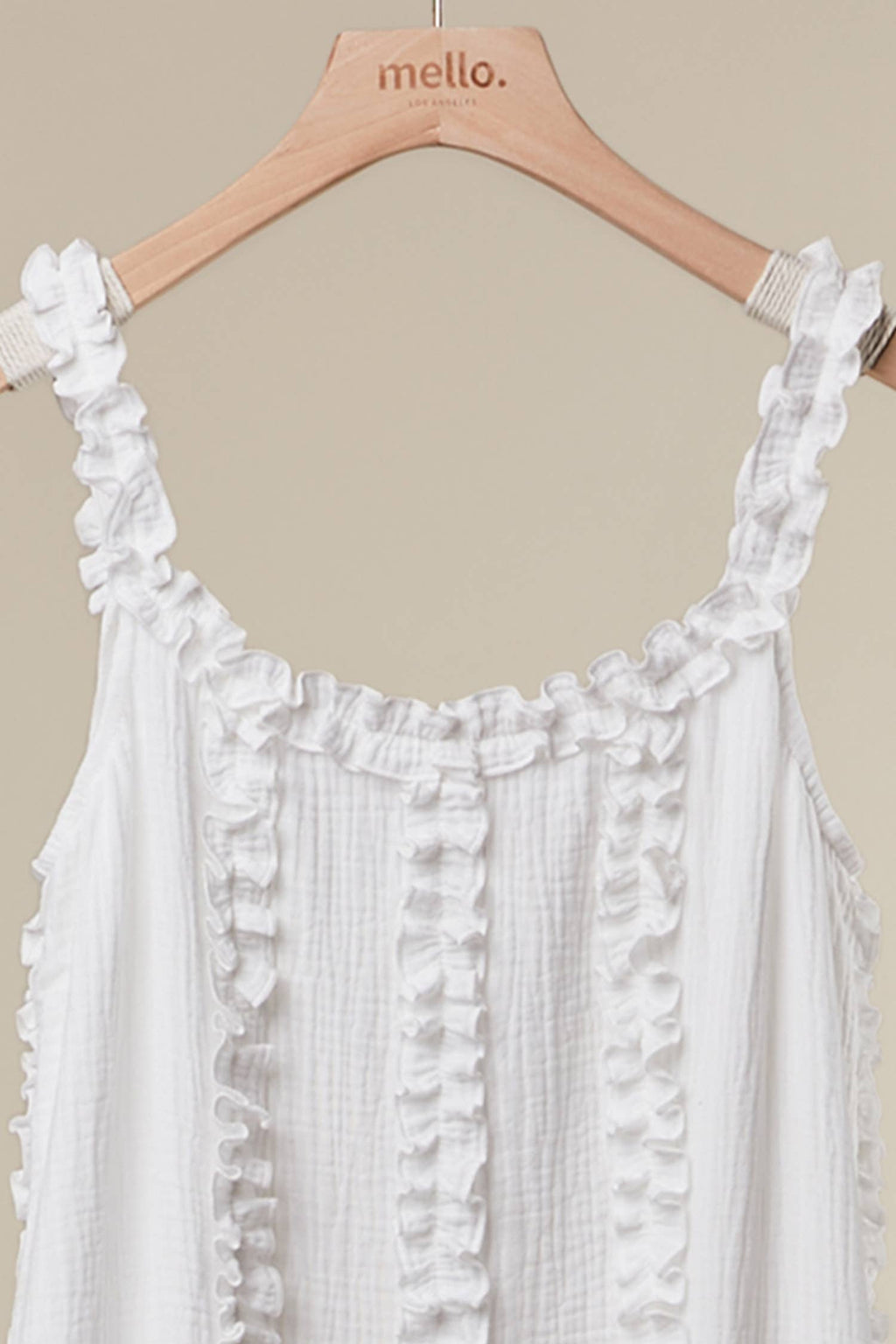 RUFFLED BOHO MAXI DRESS: Rust / M