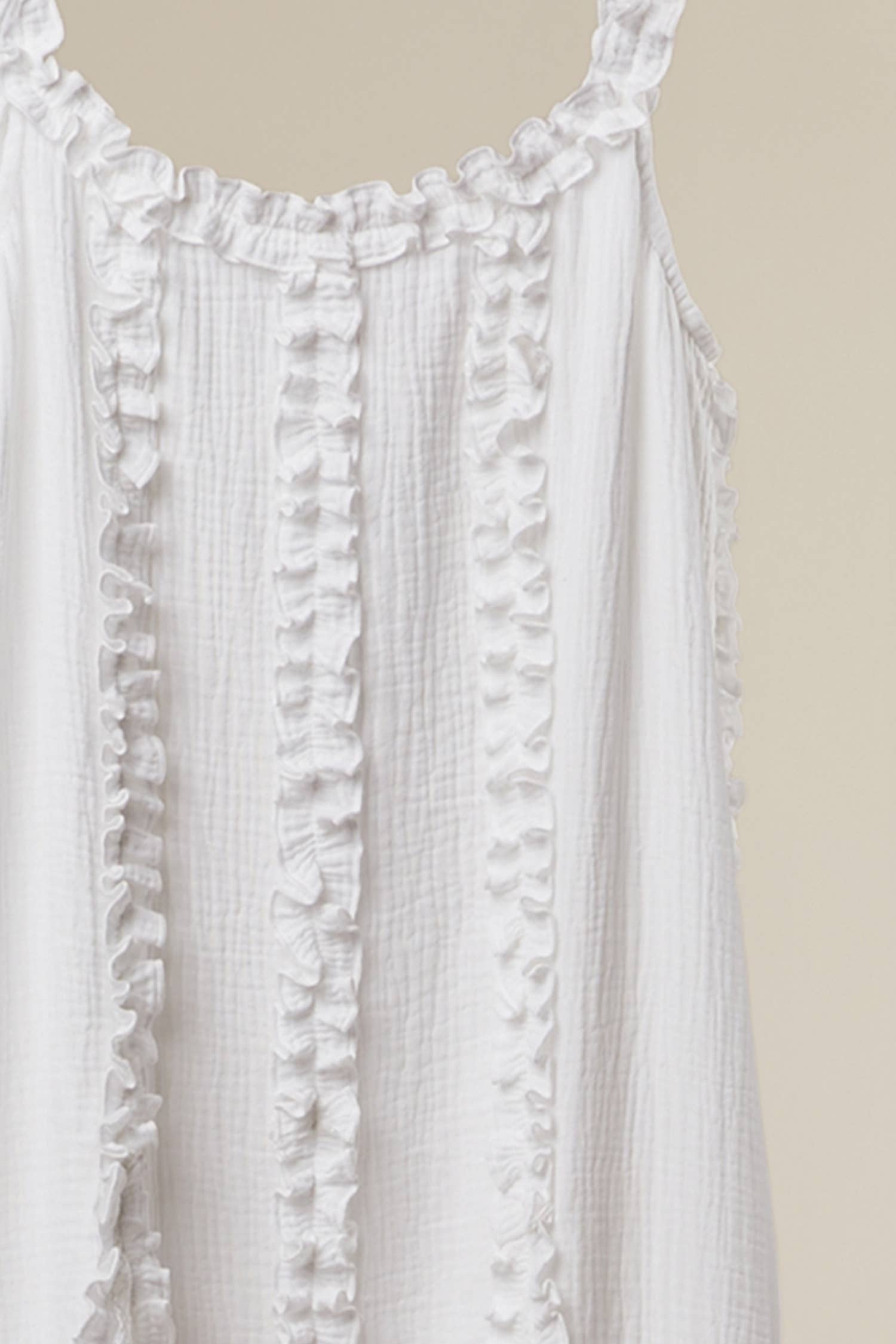 RUFFLED BOHO MAXI DRESS: Rust / S