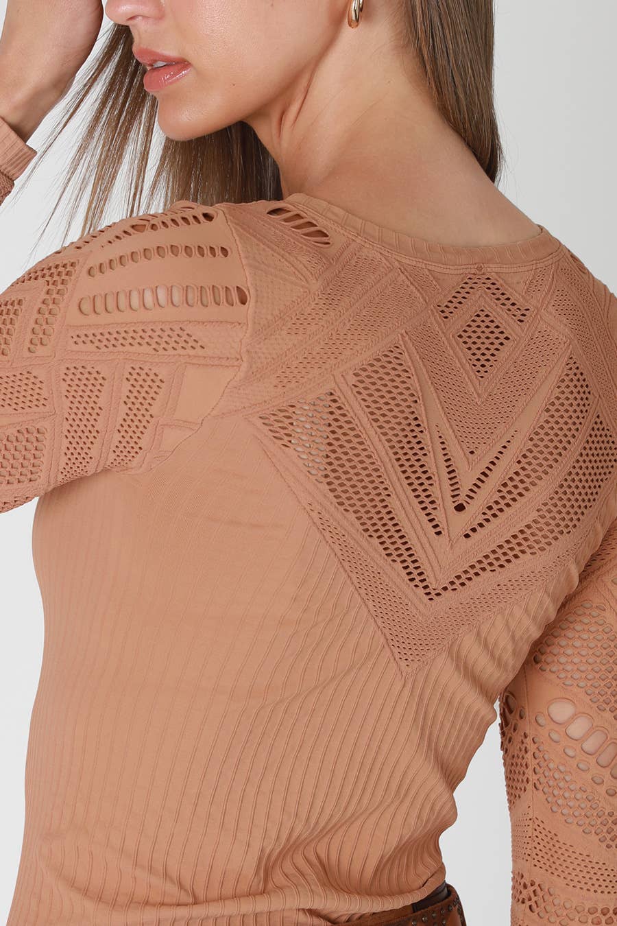 NS8430 - Wide Textured L/S Top: 2249 Forest Night