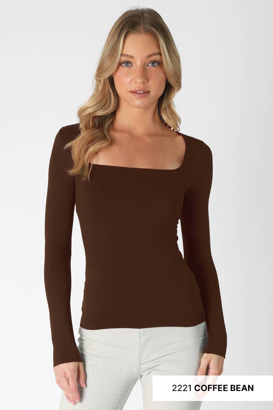 NS8312- Square Neck Ls Top: 2249 Forest Night