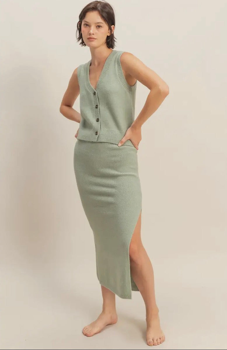 Sweater Vest and Skirt set