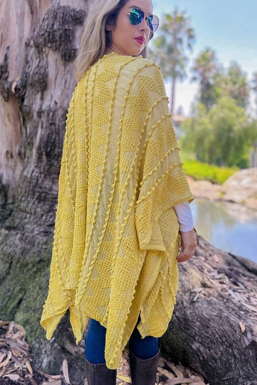 3D Textured Kimono Cardigan – Easy Layering Bestseller: Nude / One Size