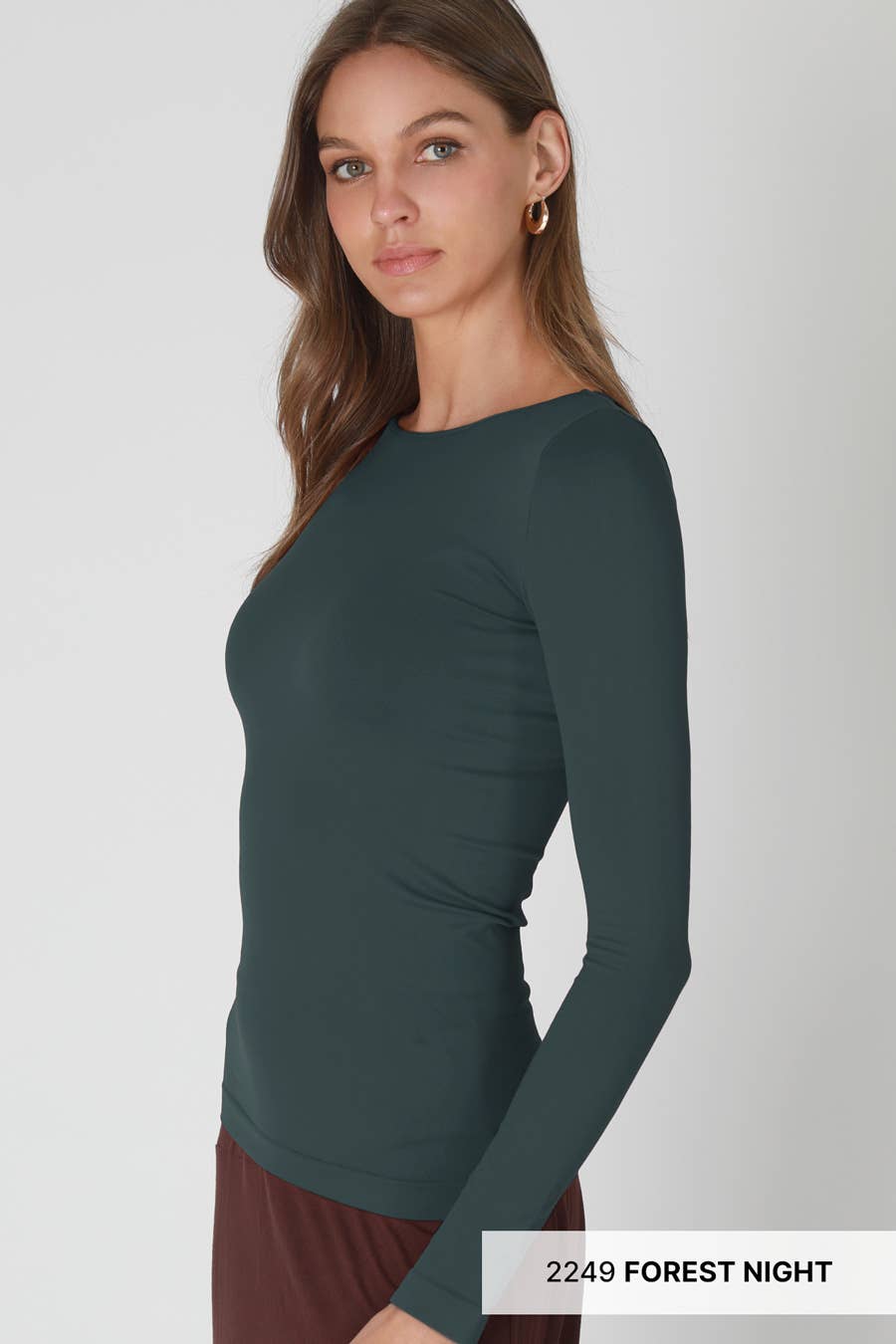NS5423 - Long Sleeve Crew Neck Top: 2248 Mulberry