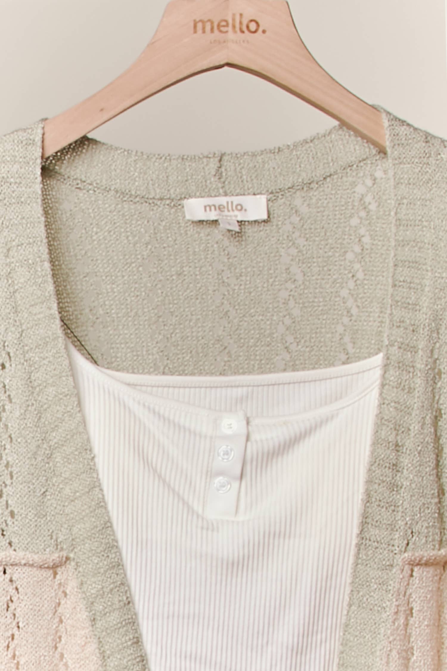 Color Block Patch Pocket Long Cardigan: Olive / L